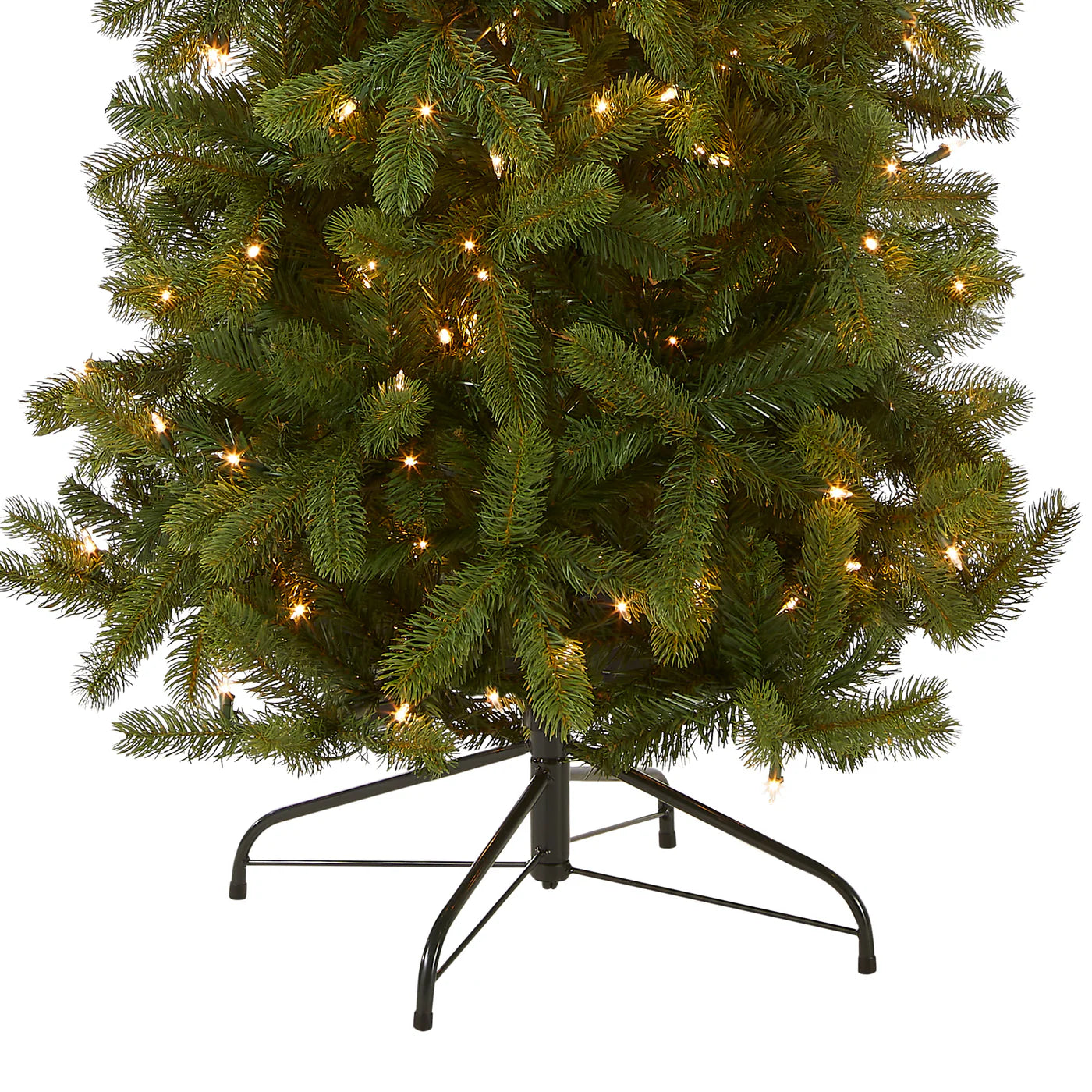 Pre-Lit Downswept Douglas Fir Pencil Slim Tree with Clear Lights