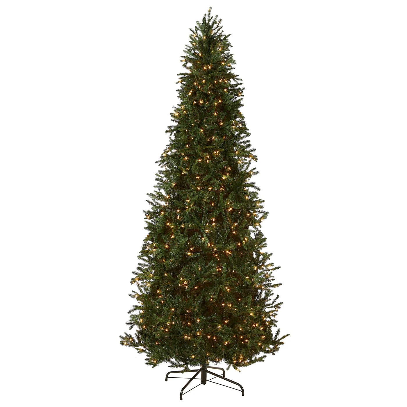 Pre-Lit Tiffany Fir Slim Tree with Clear Lights - PE Branch Tips