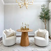 Dwen Modern Round Pedestal Dining Table Top