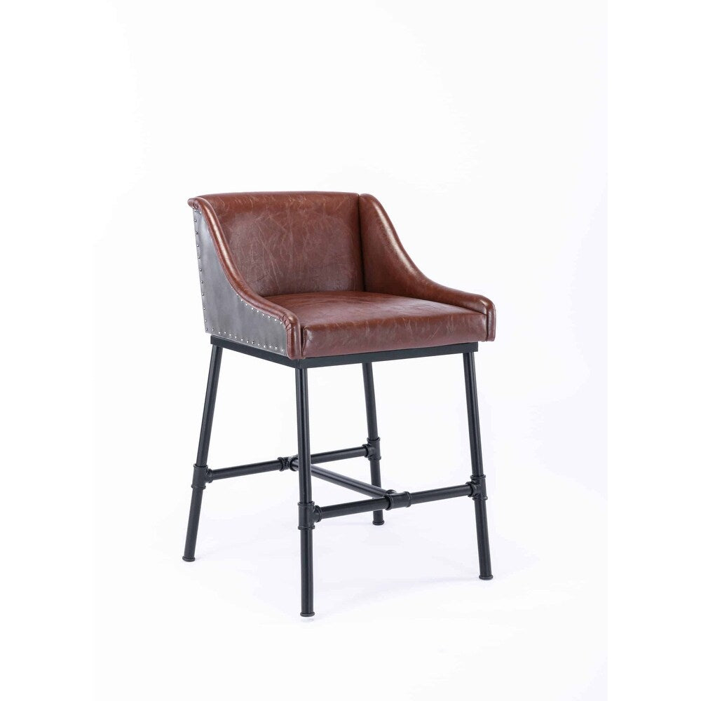 Parlor Adjustable Upholstered Bar Stool - Desert Red