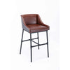 Parlor Adjustable Upholstered Bar Stool - Desert Red