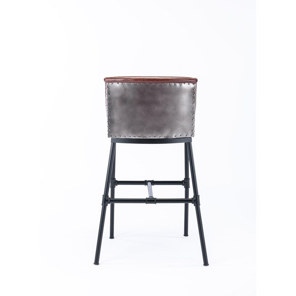 Parlor Adjustable Upholstered Bar Stool - Desert Red