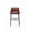 Parlor Adjustable Upholstered Bar Stool - Desert Red