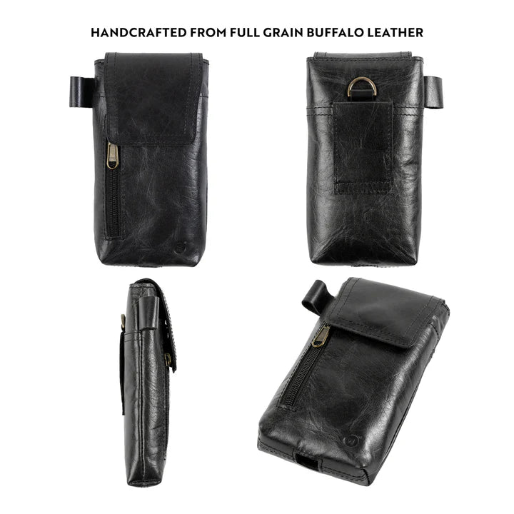 Leather Phone Holster Color Black