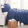 3 Piece Duvet Cover Set - King - Cal King - Dark Blue