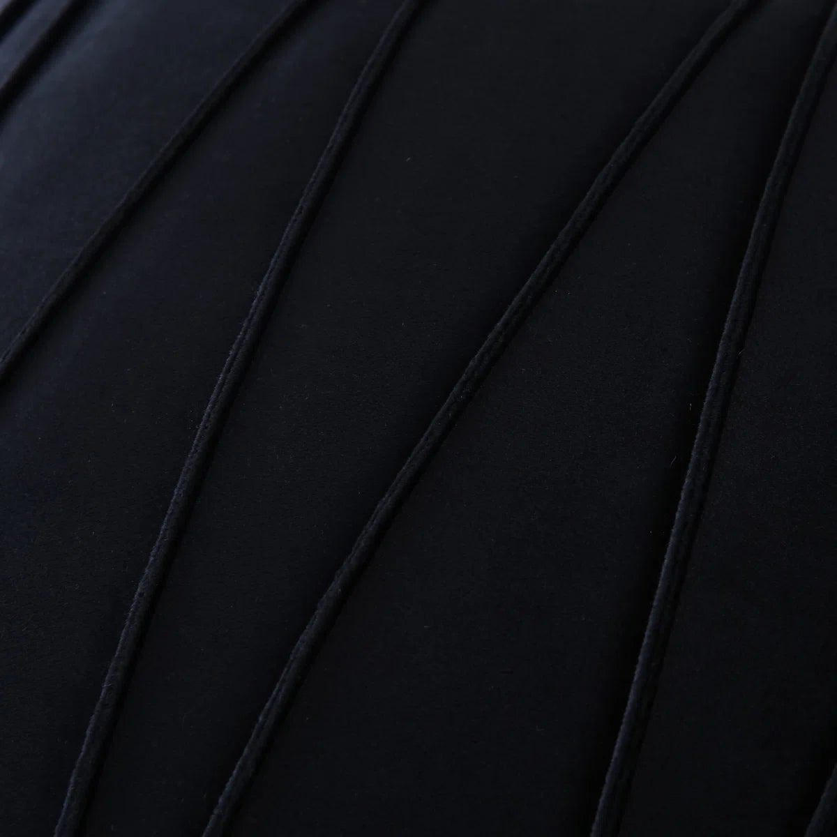 Pleated Square Polyester Velvet Pillow Cover (Set of 2)