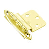 Inset Hinge Projection, Polished Brass, Pair (Set of 4)