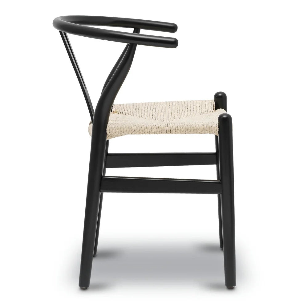 Weave Chairs - Solid Wood Frame (Set of 2) - Black