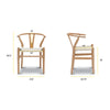 Weave Chairs - Solid Wood Frame (Set of 2) - Natural