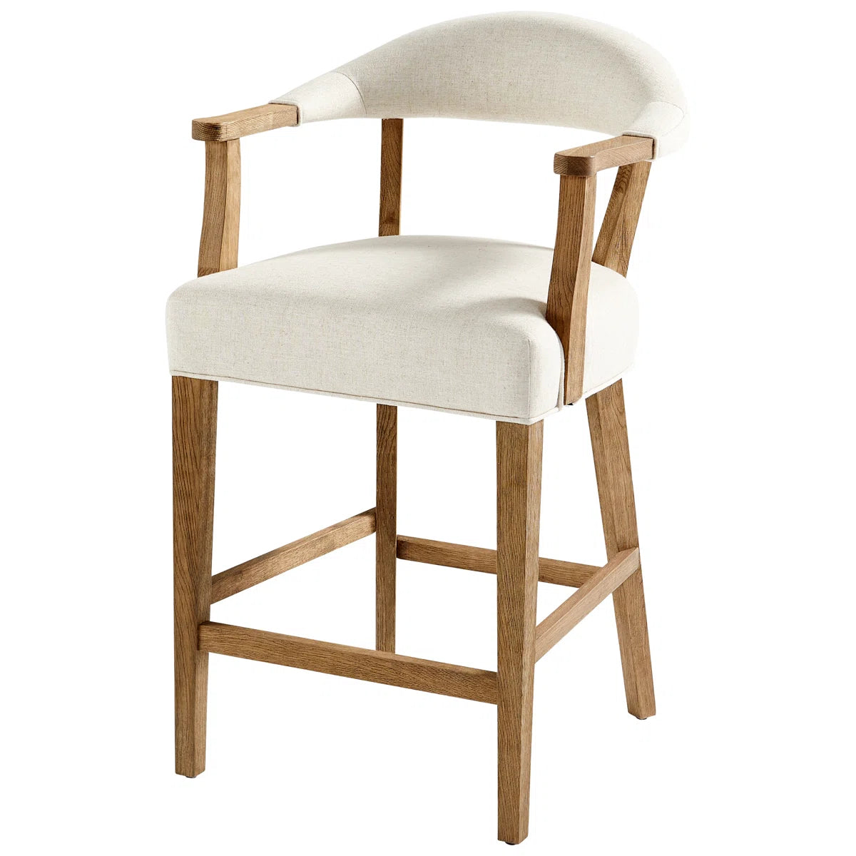 Prater Upholstered Counter Stool with Solid Wood Frame SHOWROOM ITEM