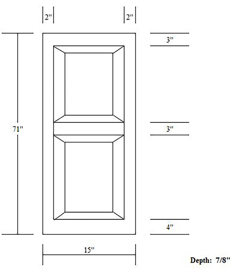 Premier Raised Panel Shutters (Set of 2)