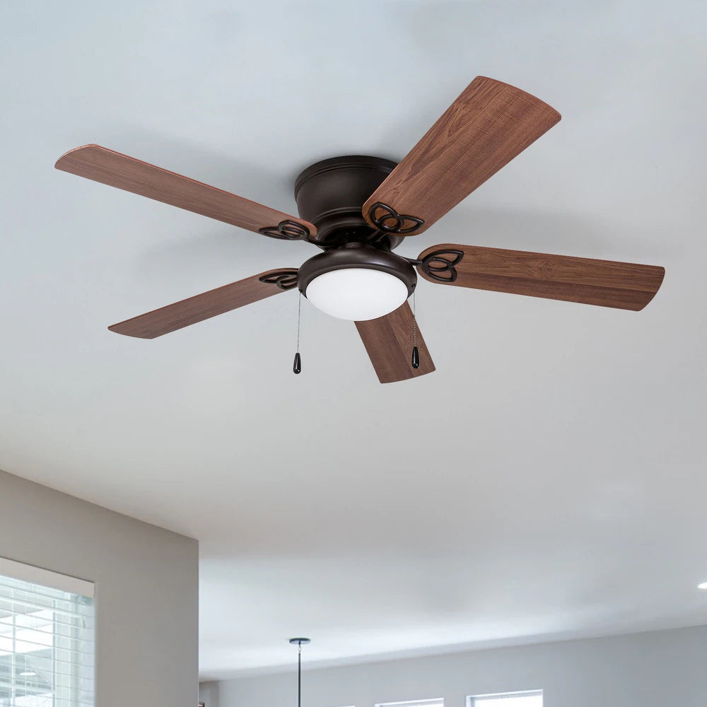 Benton Bronze Hugger LED Ceiling Fan