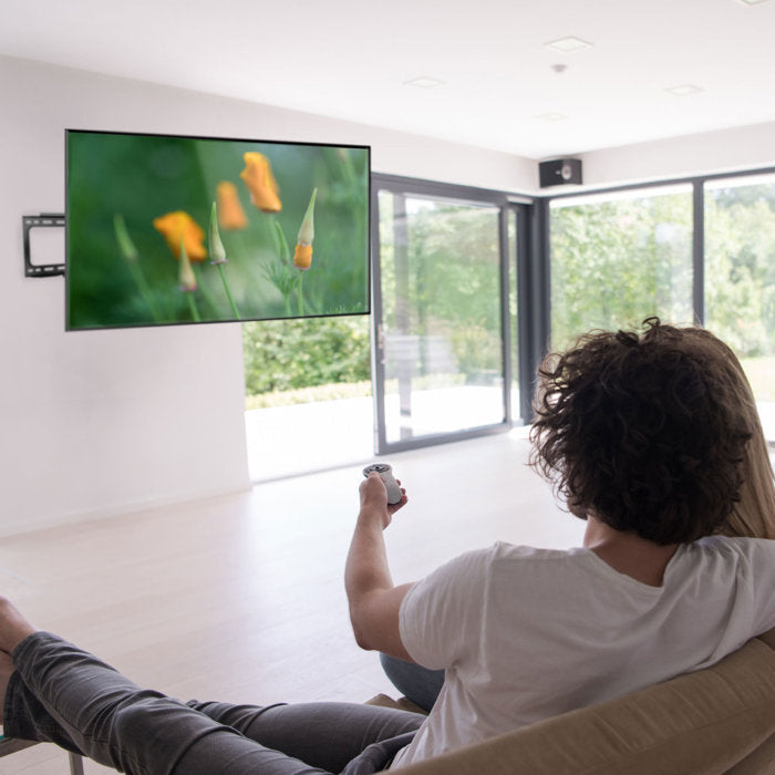 Black Extendable Wall Mount for 37" - 90" Screens Holds