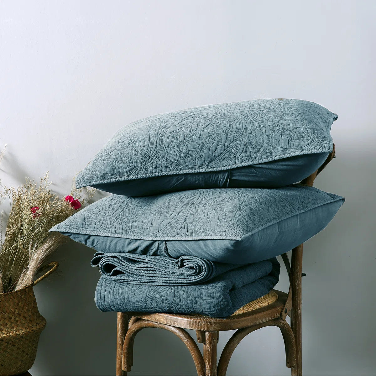 RH Traditional Cotton Plain Weave Quilt Set
