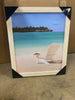 Beachfront Property Framed On Paper Painting