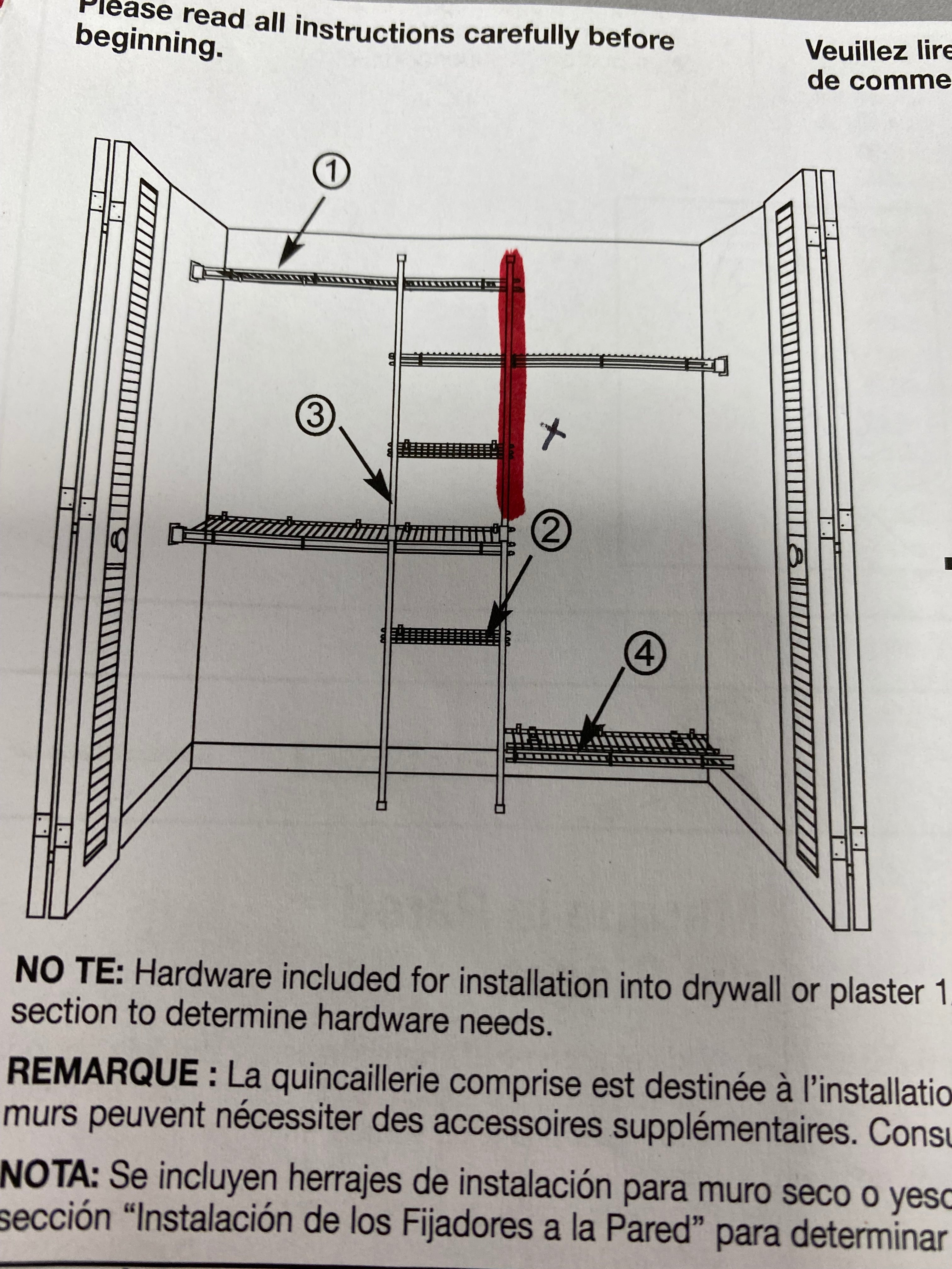 Wire Closet Organizer Kit with Shoe Shelf