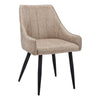 Beige Rainville Dining Chair, Side, Upholstered, Kitchen, Dining Room, Fabric, Metal (Set of 2)