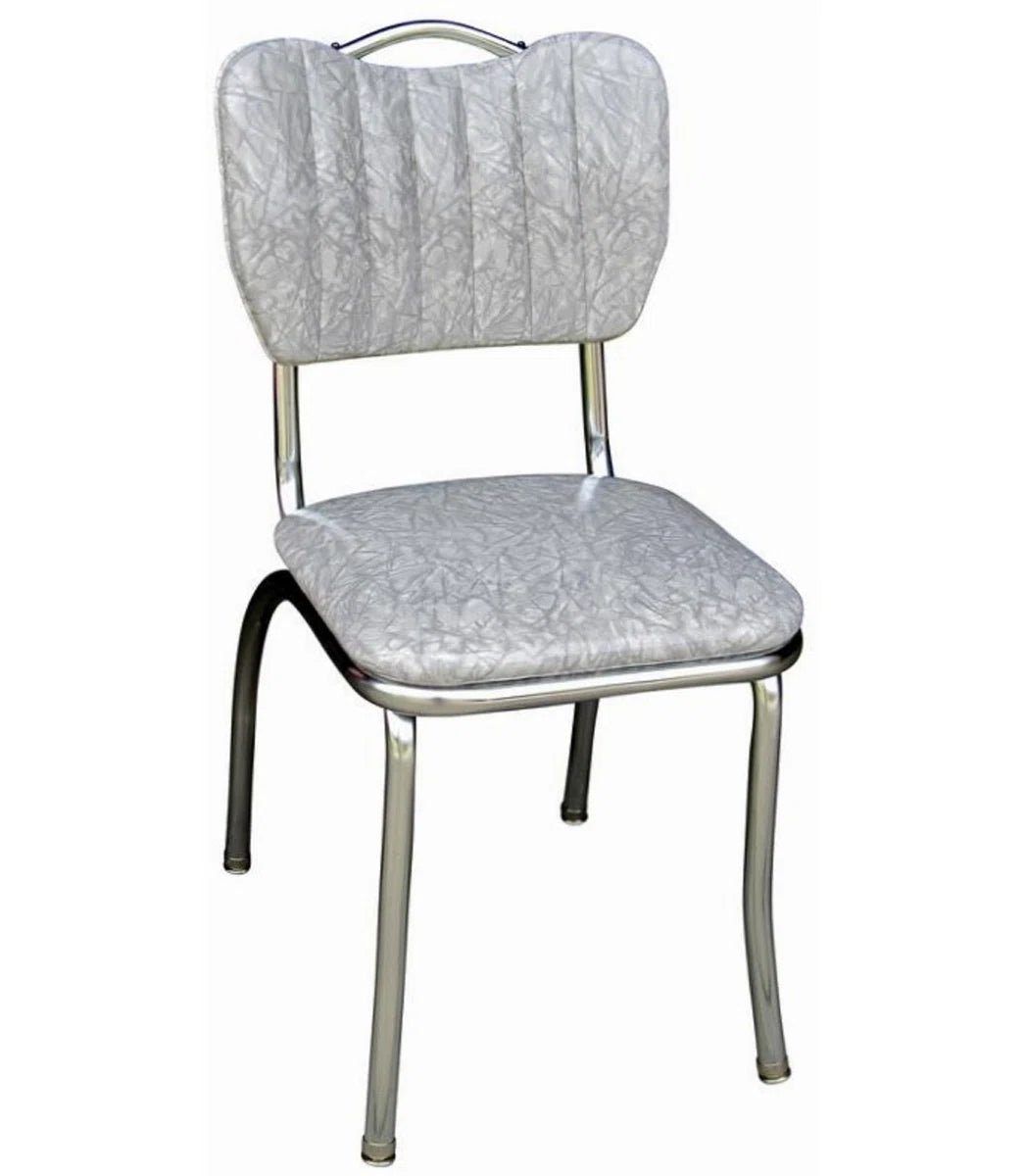 Retro Home Upholstered Handle Back Dining Chair - Set of 2