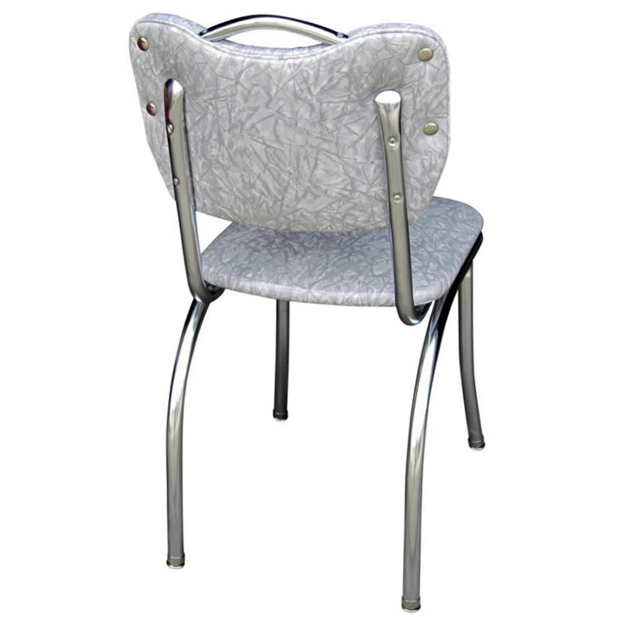 Retro Home Upholstered Handle Back Dining Chair - Set of 2