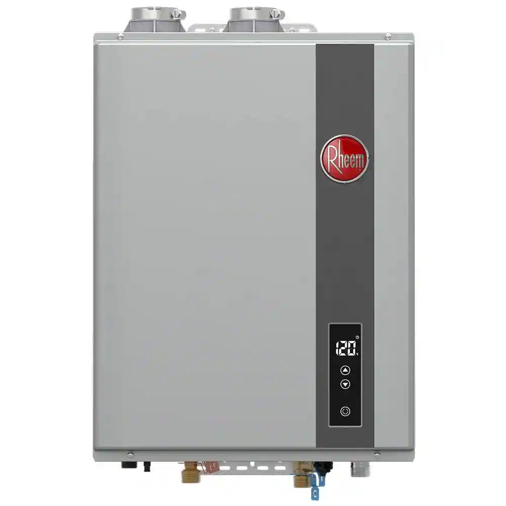 Super High Efficiency Condensing Indoor Tankless Natural Gas Water Heater, 6.8 GPM