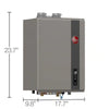 Super High Efficiency Condensing Indoor Tankless Natural Gas Water Heater, 6.8 GPM