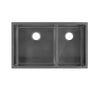 Black Rivage Double Basin Undermount Kitchen Sink