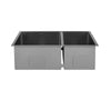 Black Rivage Double Basin Undermount Kitchen Sink