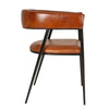 Avery armchair - Leather and steel
