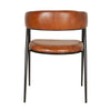 Avery armchair - Leather and steel
