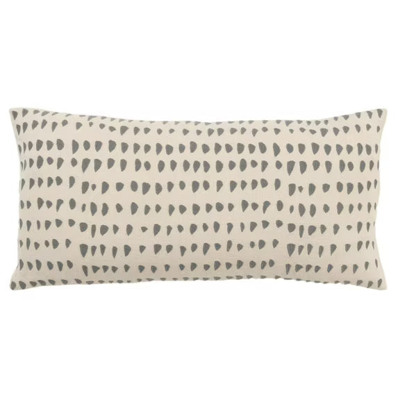 Rizzy Home Gray/Natural 14"X26" Animal Skin Woven Pillow Cover SHOWROOM ITEM