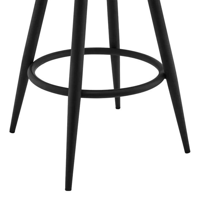 Black Roddy Swivel Counter Stool (26" Seat Height)