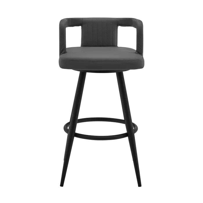 Black Roddy Swivel Counter Stool (26" Seat Height)