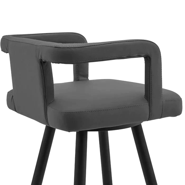 Black Roddy Swivel Counter Stool (26" Seat Height)
