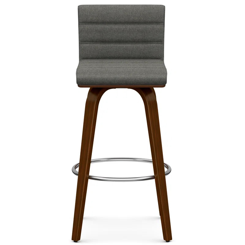 SET OF 2 Roland Swivel Upholstered Counter Stool SHOWROOM ONLY ITEM