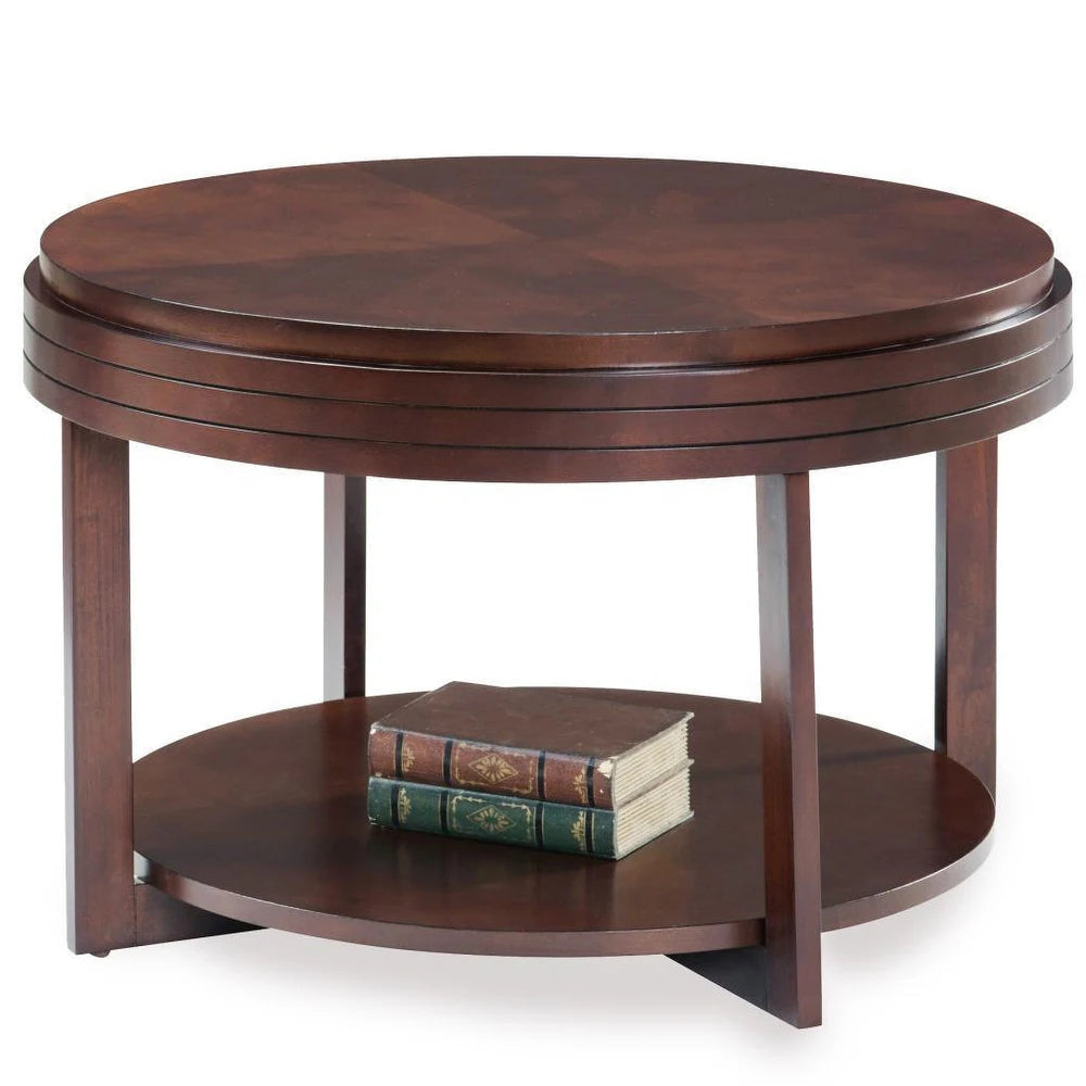 Round Condo/ Apartment Coffee Table - Brown