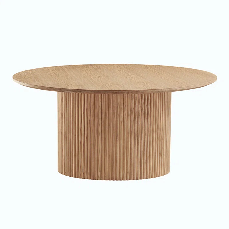 Round Fluted Coffee Table, 2 boxes