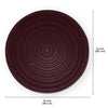 Round PVC Placemats Set Washable Stain Resistant Anti-Skid (Set of 6)