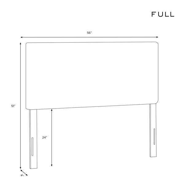 Full Rowberrow Upholstered Panel Headboard, full