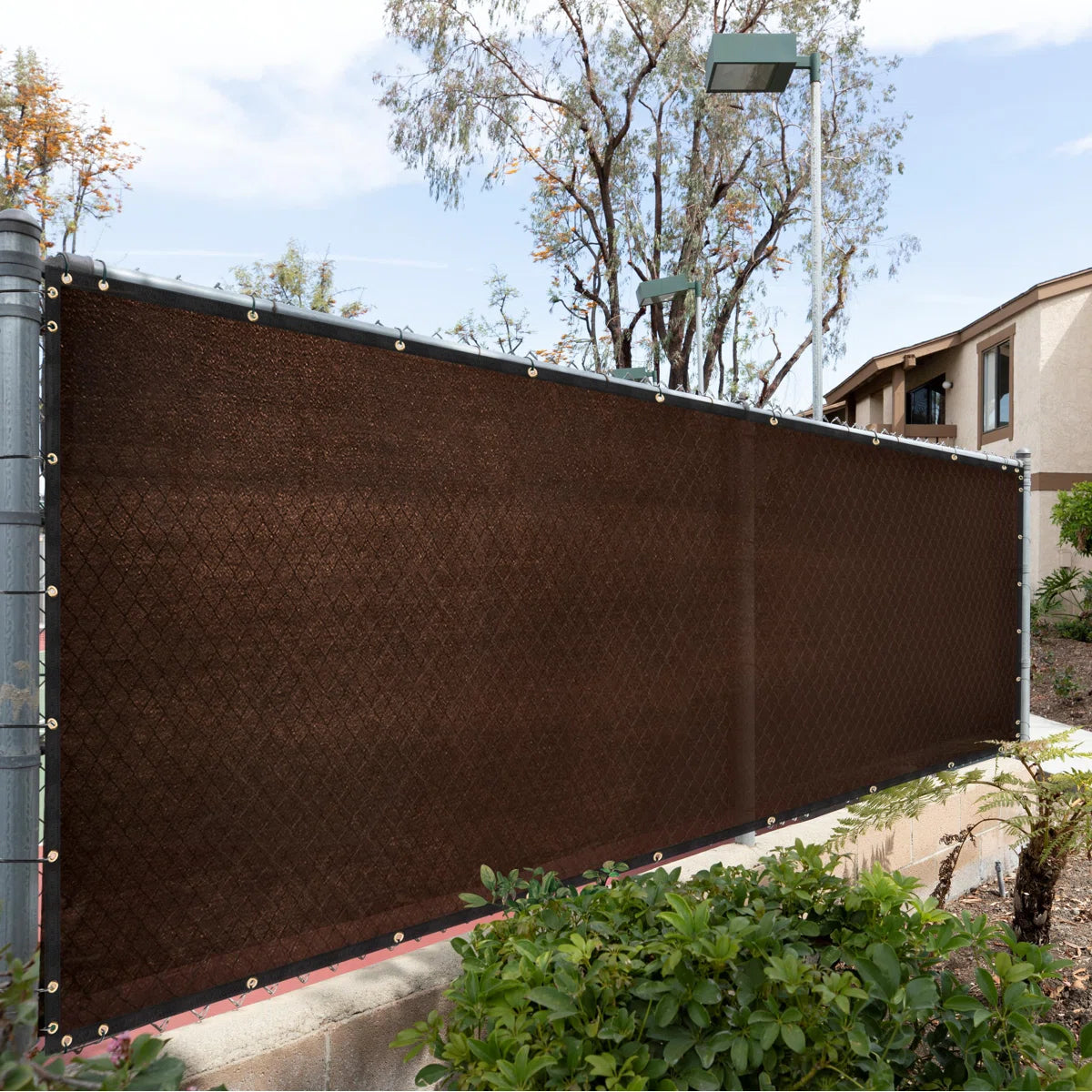 Privacy Screen Cover Windscreen with Heavy Duty Brass Grommets