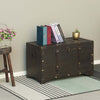 Vintiquewise Brown Large Wooden Storage Trunk
