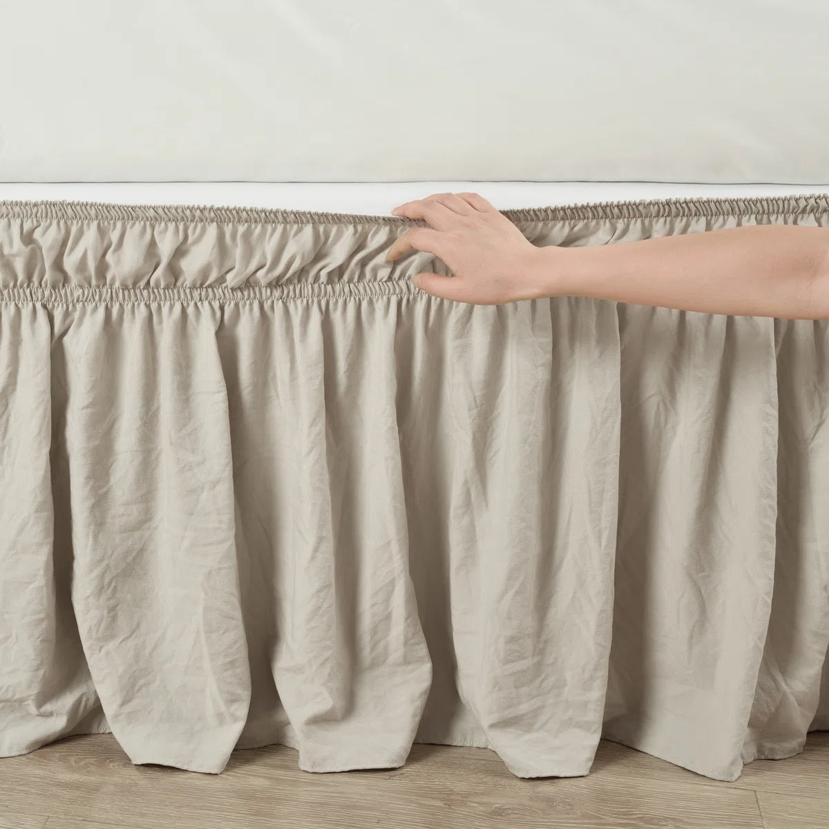 Ruffled Wrap Around Bed Skirt King
