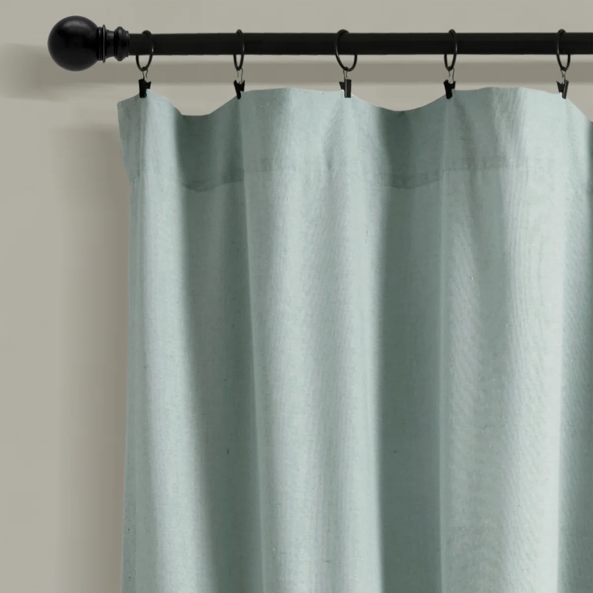 Ruya Cotton Blend Semi Sheer Curtain Panel Set of 2