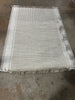 Wide Border Stripe Handmade Woven Area Rug Tan/Cream