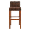 30- Inch St. Thomas Indoor Wicker Brown Bar Stool