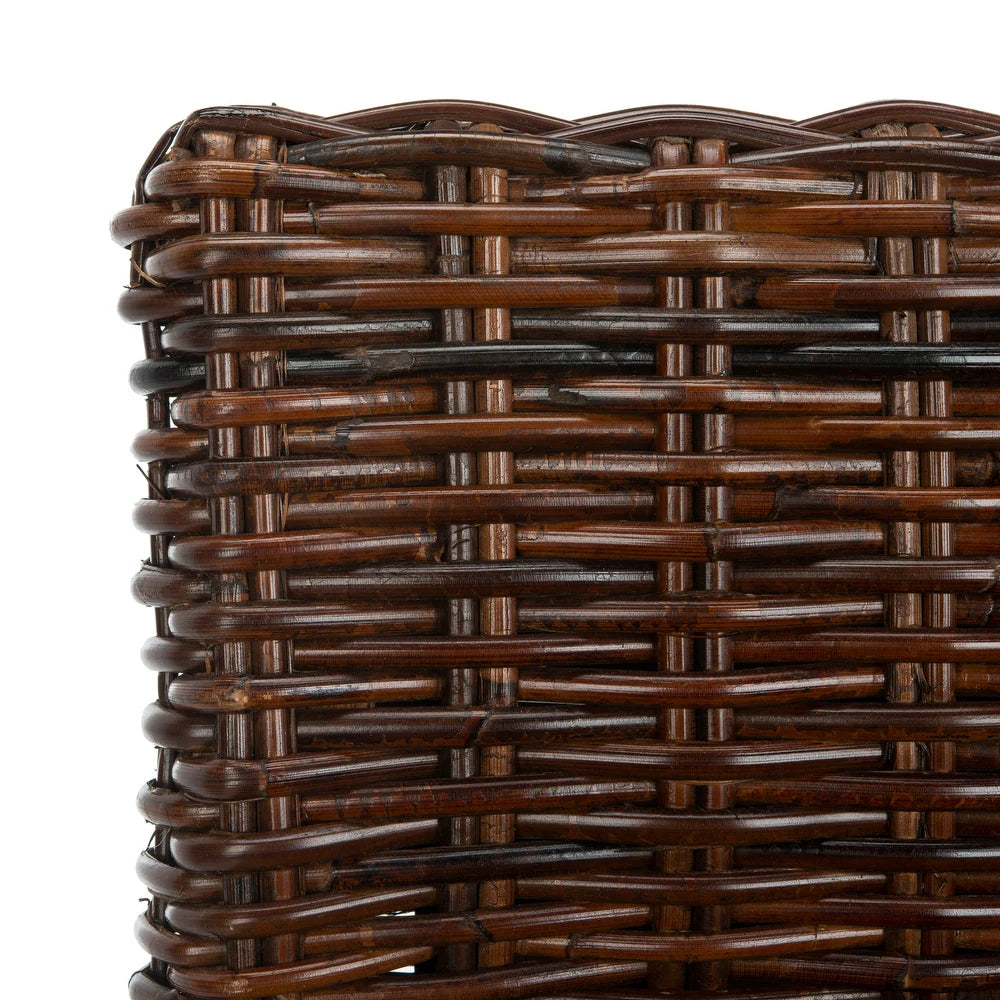 30- Inch St. Thomas Indoor Wicker Brown Bar Stool