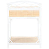 Bea Coastal 1-Drawer 1-Shelf Nightstand - White/Natural