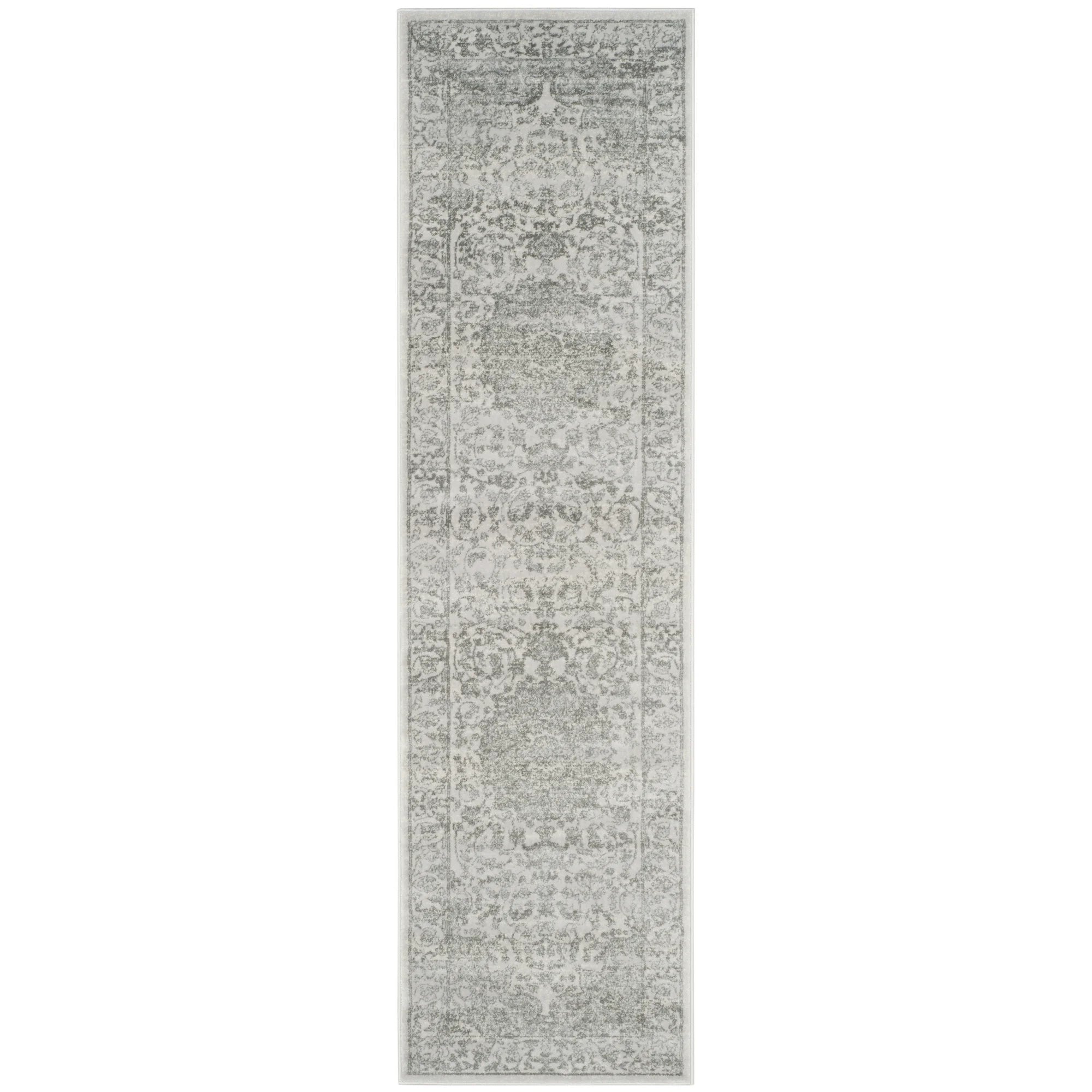 Carnegie Cennetig Traditional Runner Rug, Cream/Dark Grey