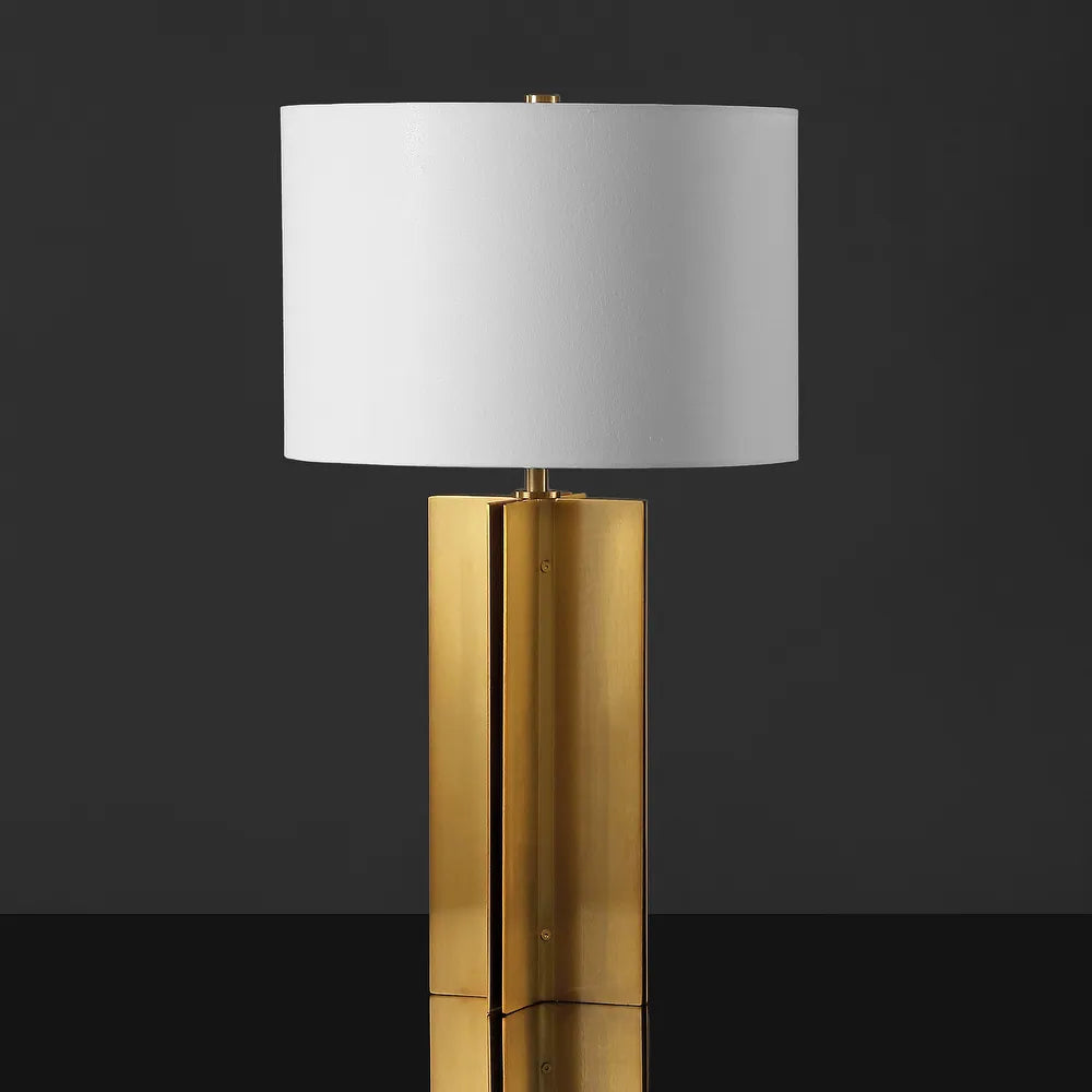 Couture Lighting Rollins Square Metal Table Lamp - Gold – Salvage & Co Indy