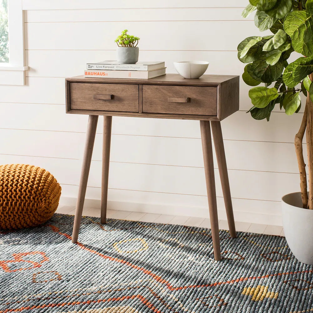 Dean Chocolate Brown 2-drawer Console Table – Salvage & Co Indy