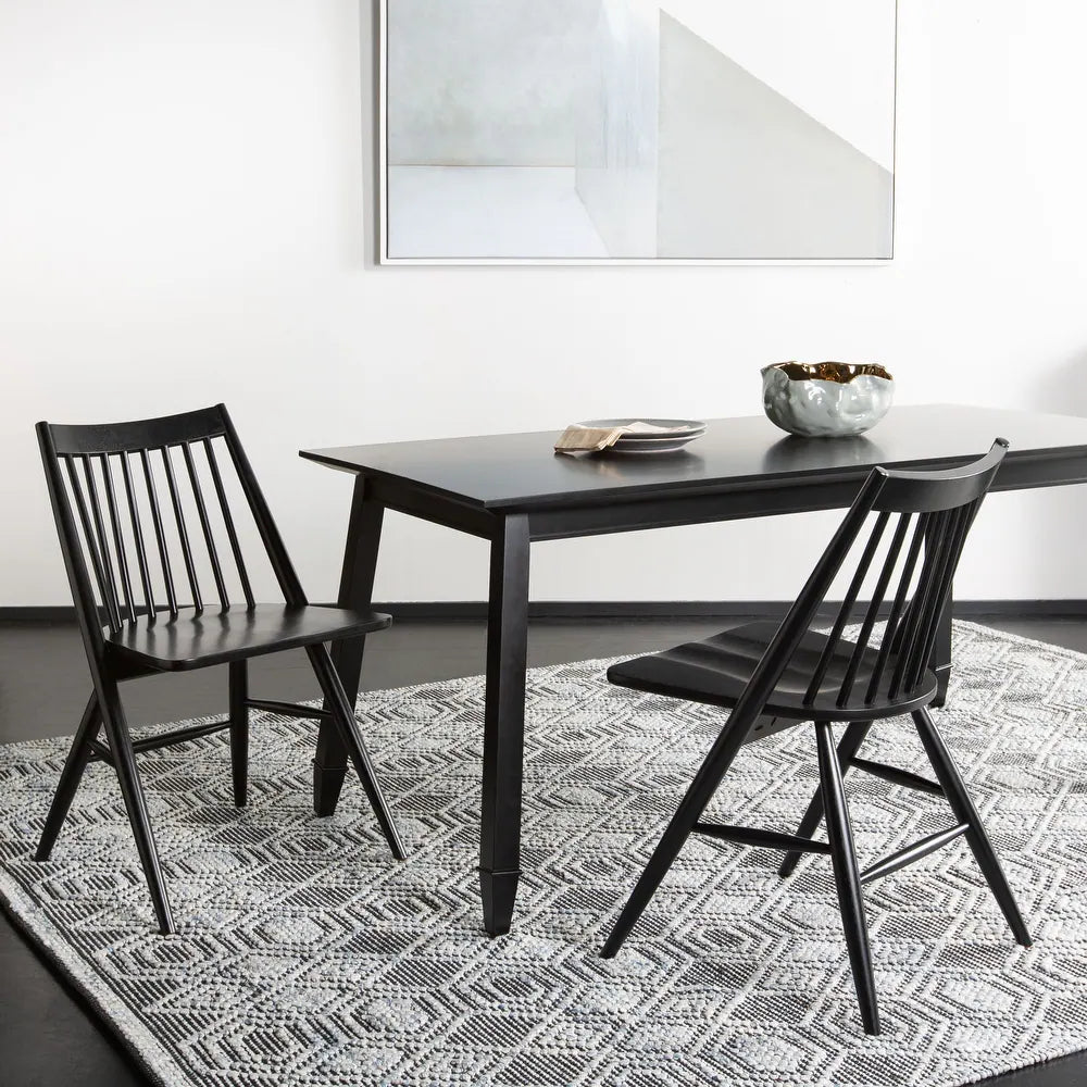 Dining Wren Black Spindle Dining Chair (Set of 2) - Black